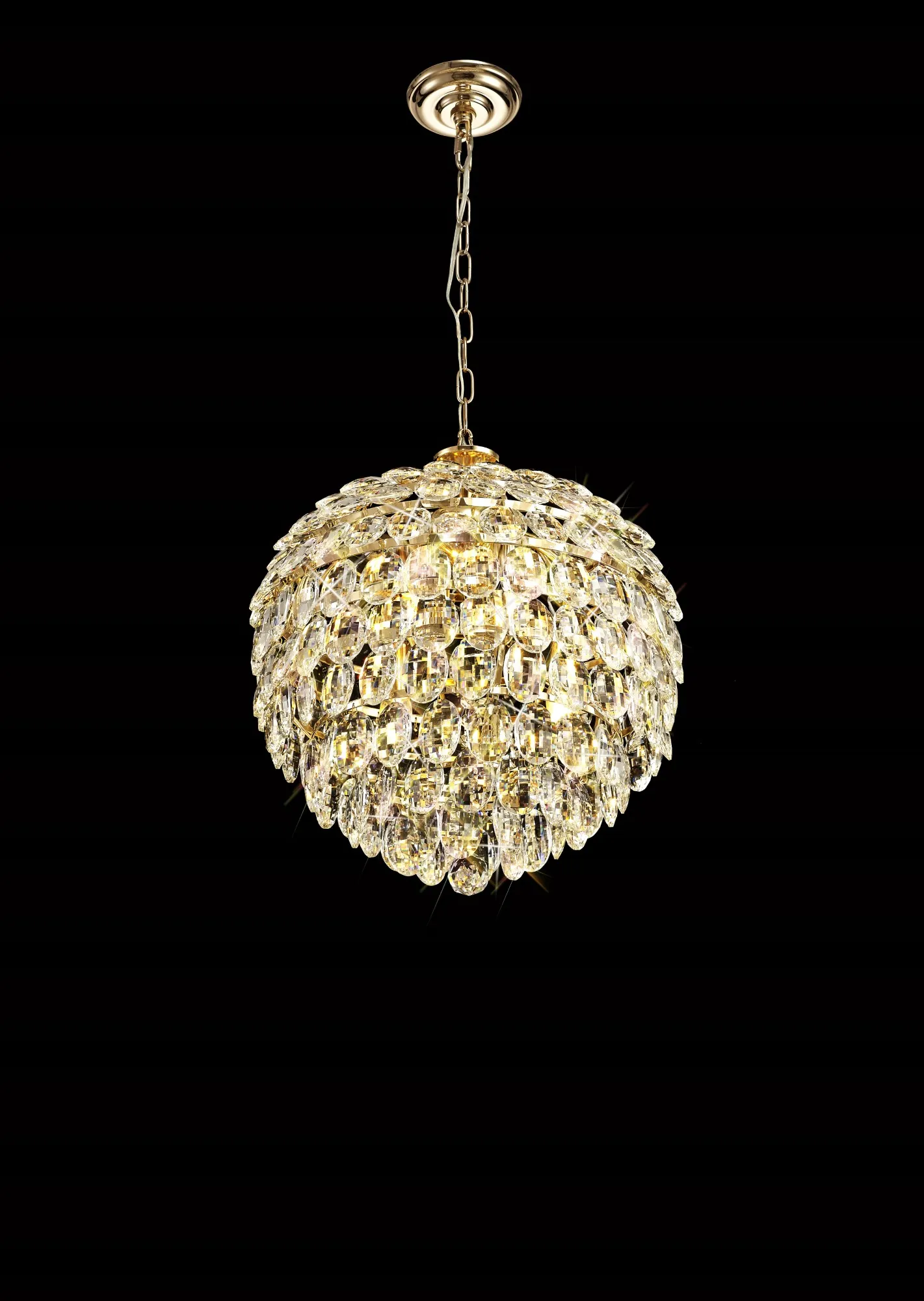 IL32804  Coniston Pendant 6 Light French Gold